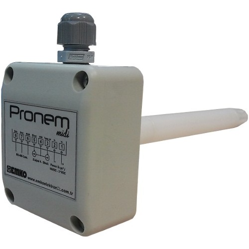 Pronem Midi (Kanal Tipi) Sıcaklık ve Bağıl Nem Trasnmitteri