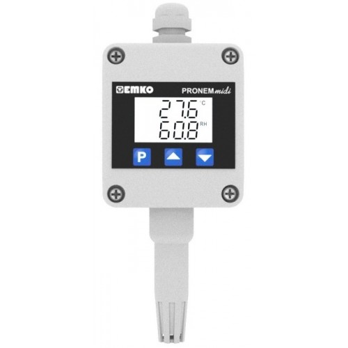 Pronem Midi-LCD (Wall Type) Temperature and Relative Humidity Transmitter