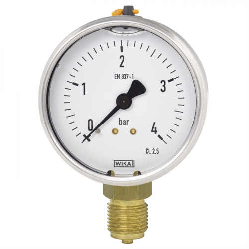 Model 113.53 Bourdon tube pressure gauge, copper alloy