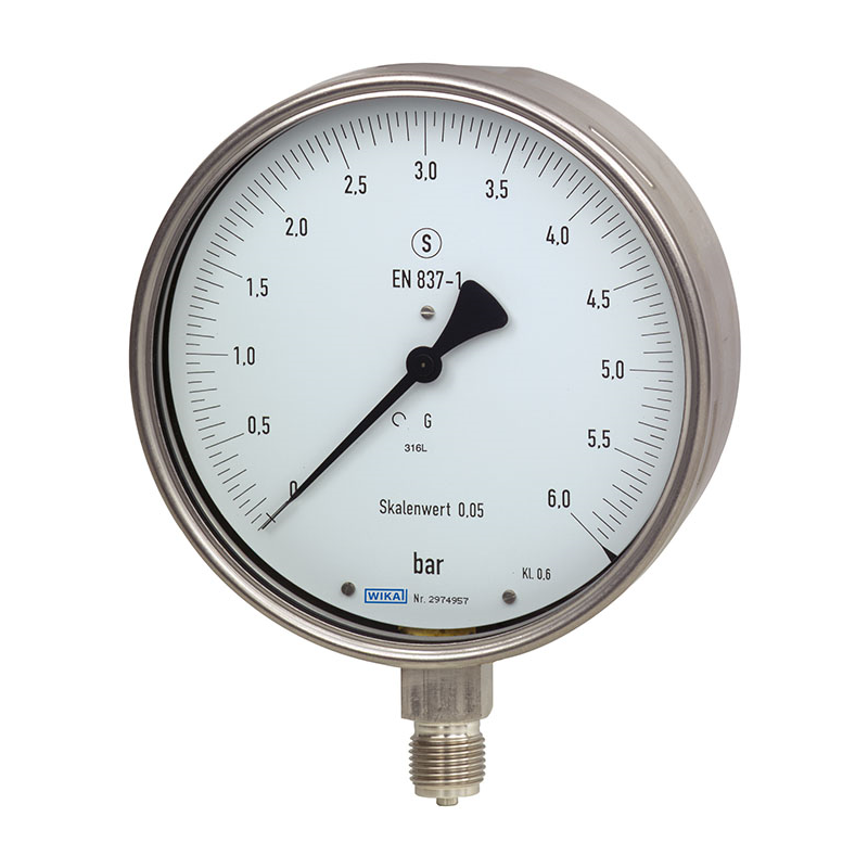 Models 332.30, 333.30 Test gauge, stainless steel