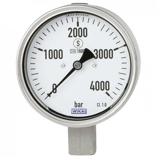 Model PG23HP-P Bourdon tube pressure gauge, stainless steel