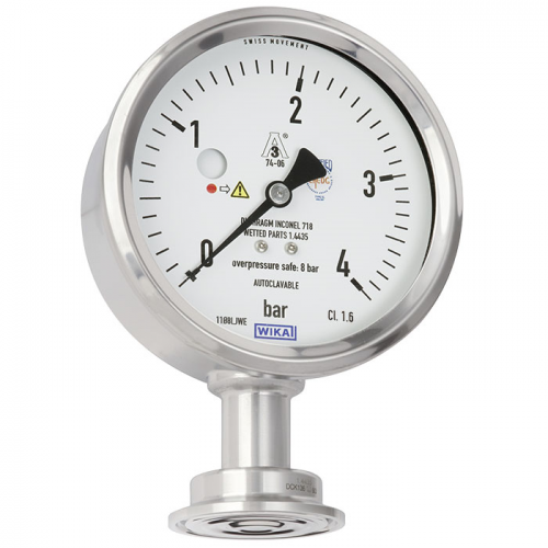 Model PG43SA-D Diaphragm pressure gauge, flush