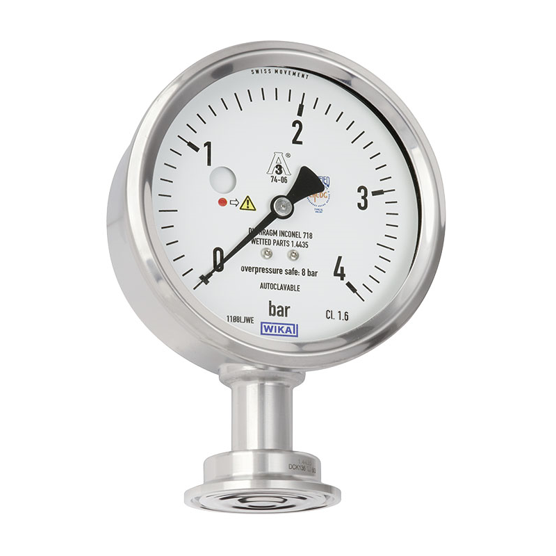 Model PG43SA-D Diaphragm pressure gauge, flush