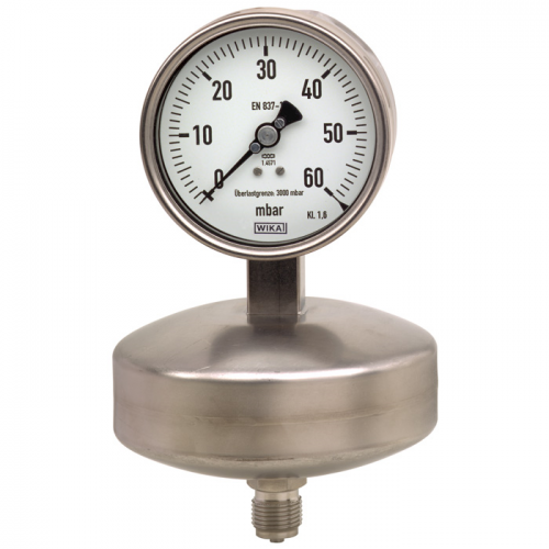 Model 632.51 Capsule pressure gauge, stainless steel