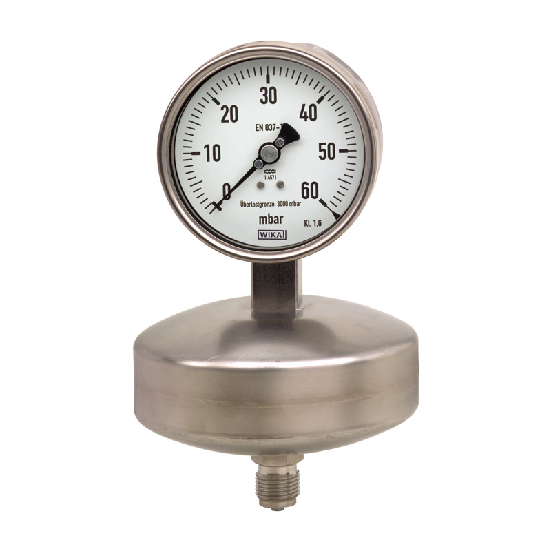 Model 632.51 Capsule pressure gauge, stainless steel