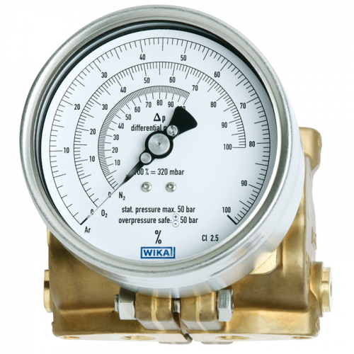 Models 712.15.100, 732.15.100 Differential pressure gauge