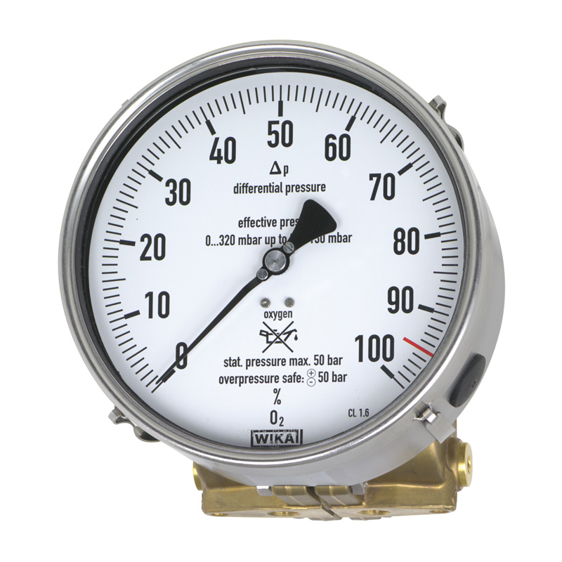 Models 712.15.160, 732.15.160 Differential pressure gauge
