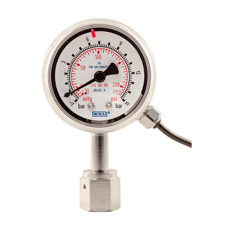 Model 230.15 Bourdon tube pressure gauge, stainless steel