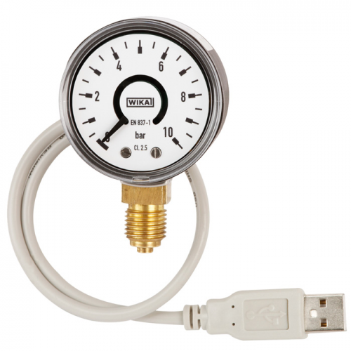 Model PGT10 USB Bourdon tube pressure gauge with output signal