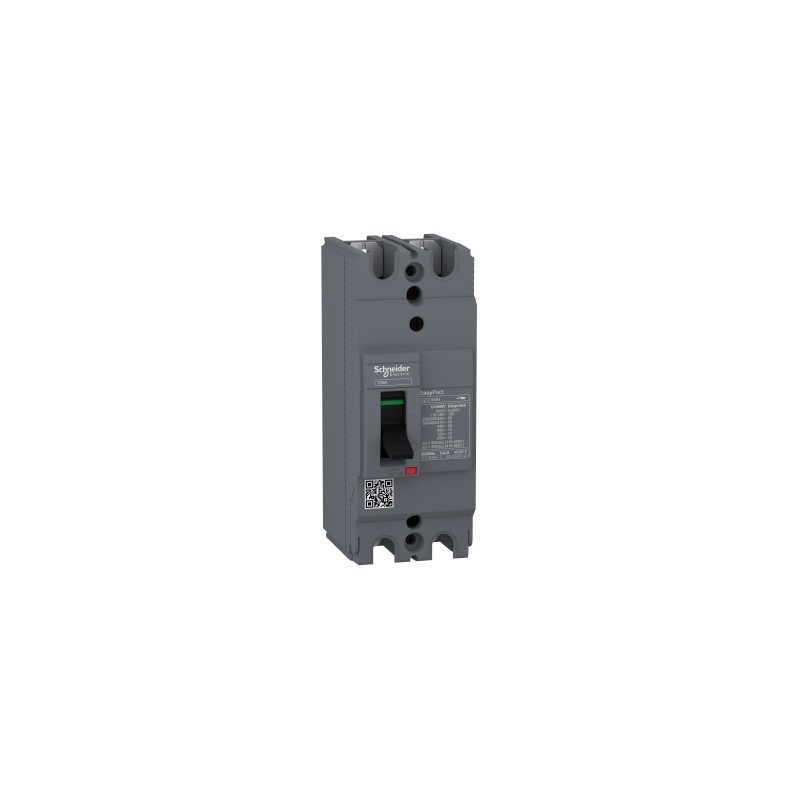 EZC100H2040 circuit breaker Easypact EZC100H - TMD - 40 A - 2 poles 2d