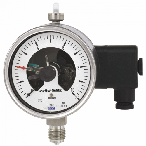 Models PGS23.100, PGS23.160 Bourdon tube pressure gauge with switch contacts