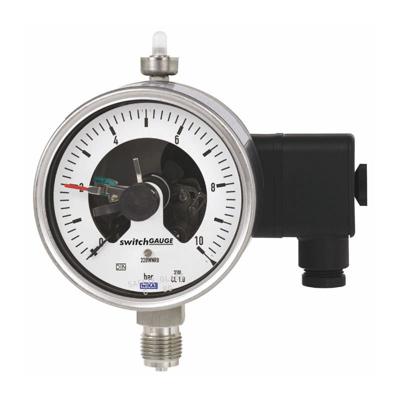 Models PGS23.100, PGS23.160 Bourdon tube pressure gauge with switch contacts