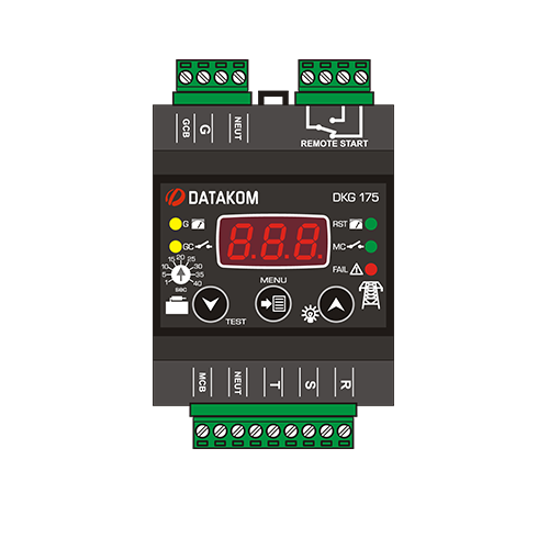 DKG-175 Din Rail Mounted ATS Controller