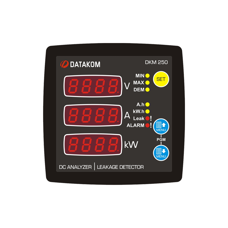 DKM-250 DC Energy Analyzer and Earth Leakage Detector