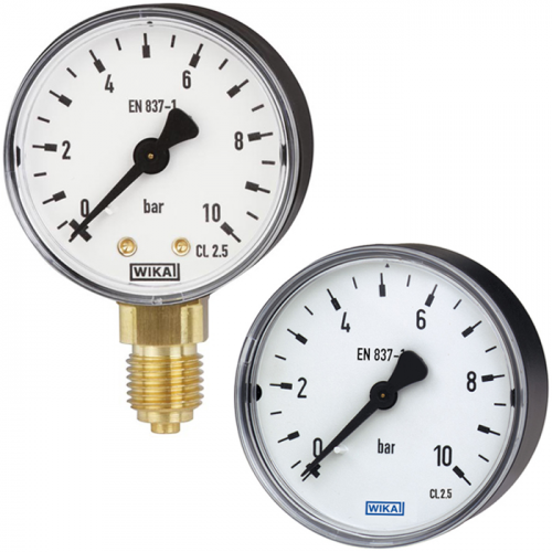 Models 111.10, 111.12 Bourdon tube pressure gauge, copper alloy