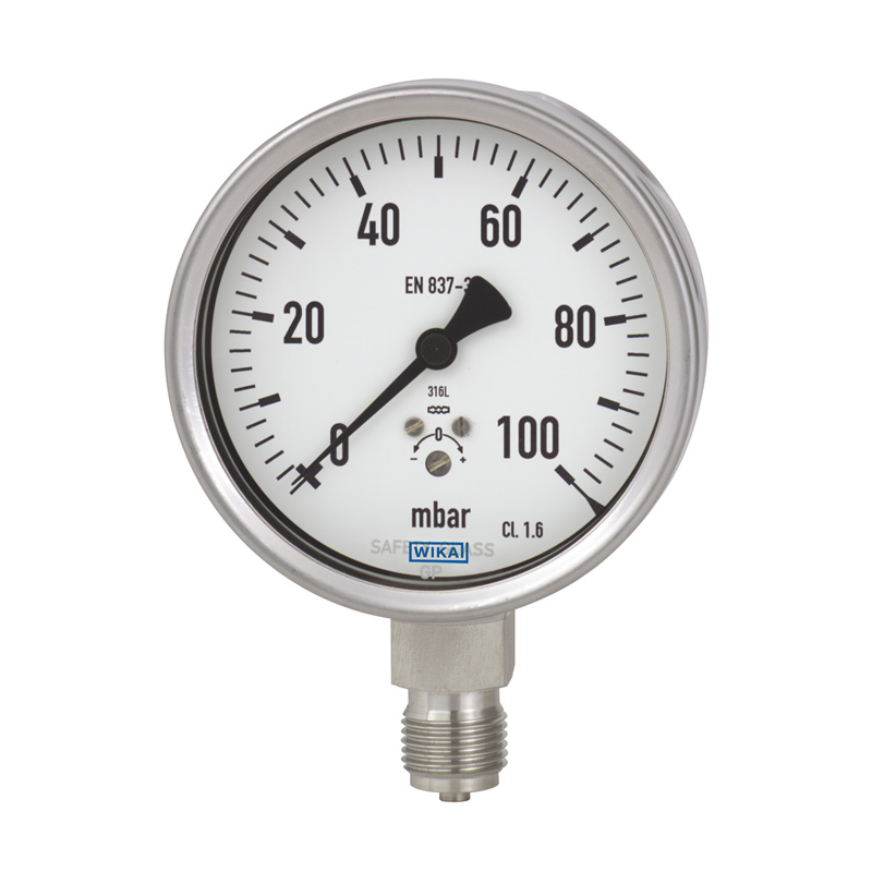 Models 632.50, 633.50 Capsule pressure gauge, stainless steel