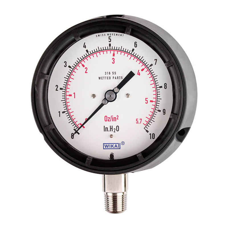 Models 612.34, 632.34, 633.34 Capsule pressure gauge, copper alloy or stainless steel