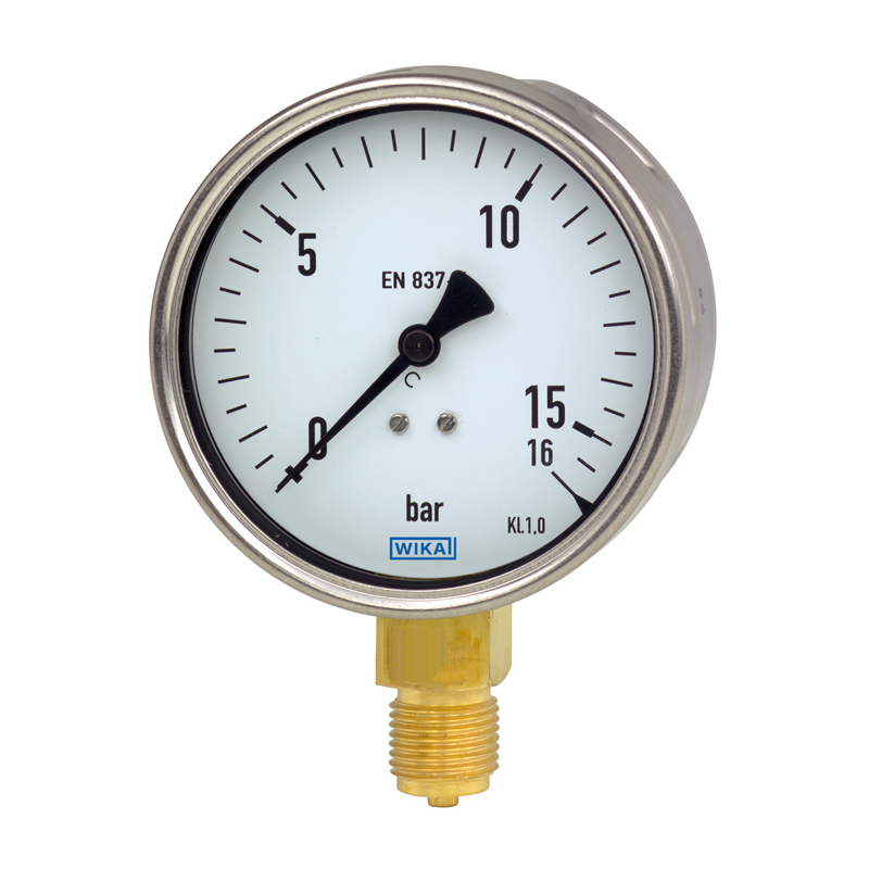 Model 212.20 Bourdon tube pressure gauge, copper alloy