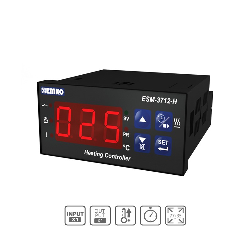 ESM-3712-H Çift Setli Dahili Buzzerli On/Off Isıtma Cihazı (Set+Alarm)