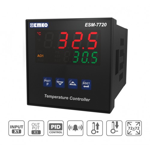 ESM-7720 Üniversal Girişli PID Sıcaklık Kontrol (TC, RTD)