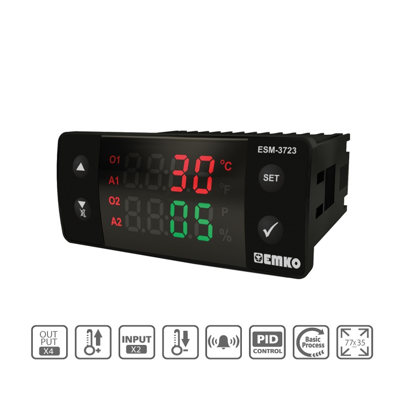 ESM-3723 Digital Temperature+Humidity Controller