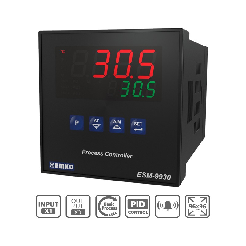 ESM-9930 Process Control Device with Universal Input and Dual Set
